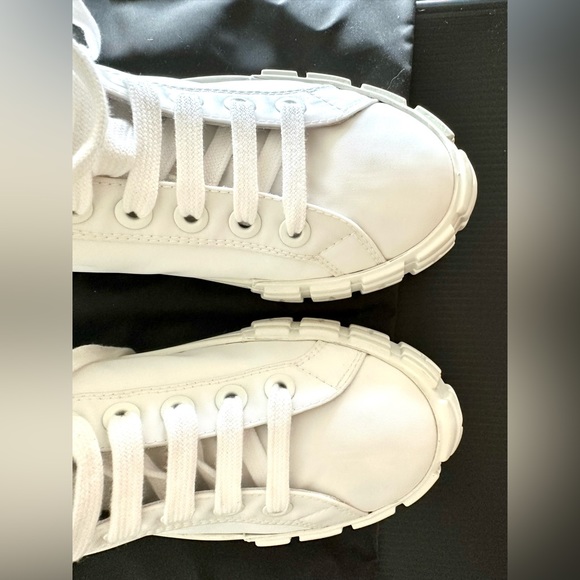Authentic Brand new Re-nylon Prada boots blanco gabardine Calzature Donna $1,370 - Picture 10 of 10